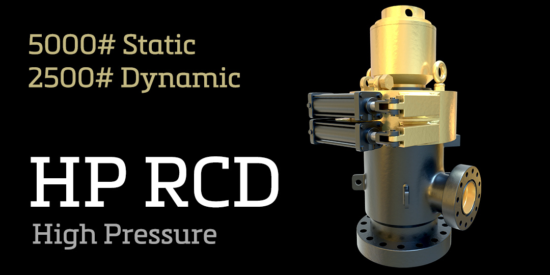 Black Gold's high pressure rotating control device handles pressures of 5000 static and 2500 dynamic.